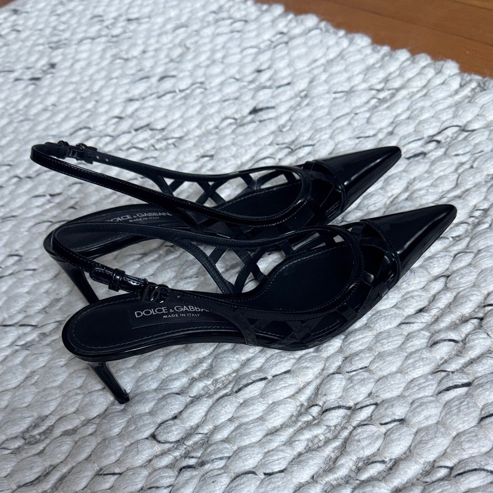 Dolce & Gabbana Elegant Black Heels size 39